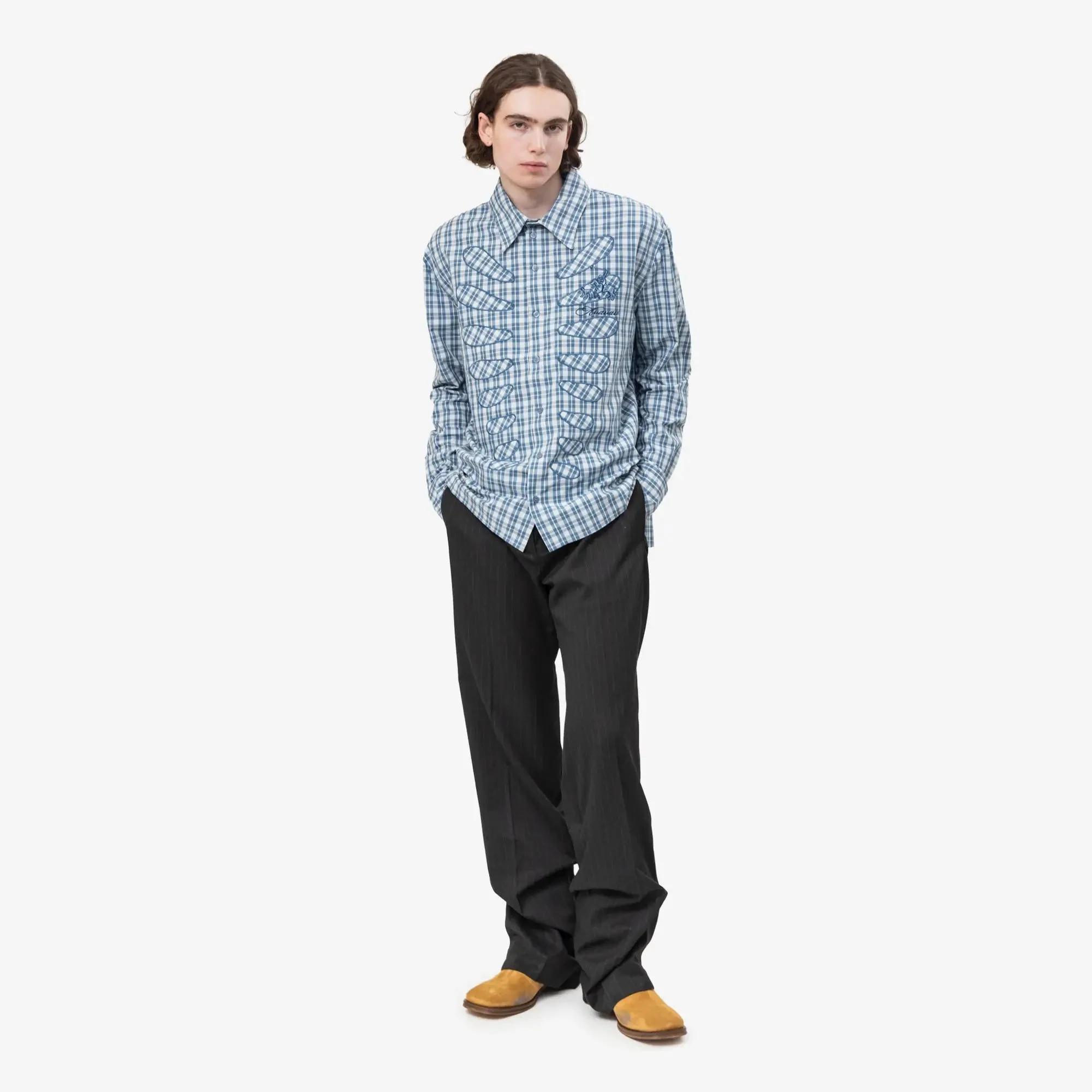 Petra Sharpei Pinstripe Suit Pants - Image 2