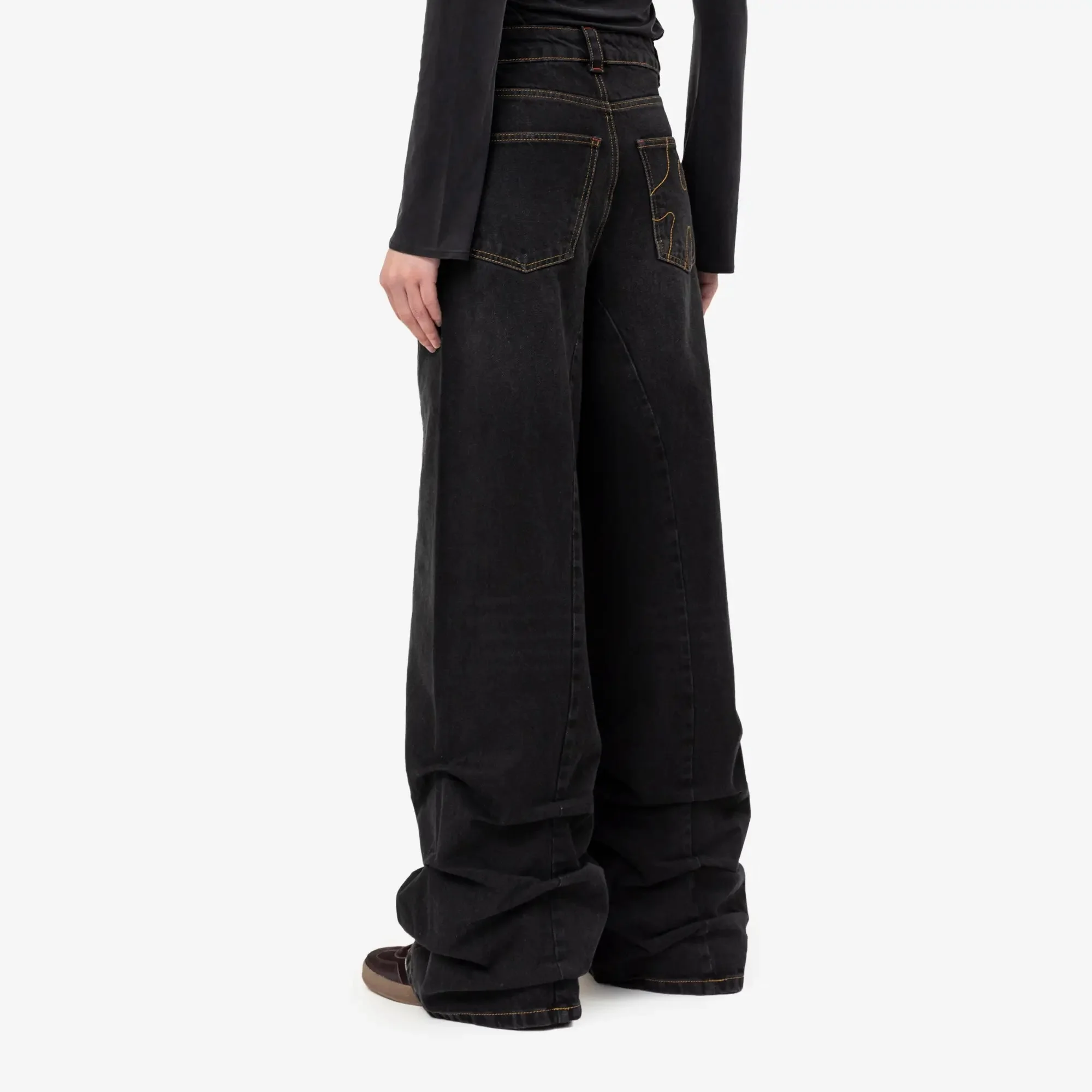 Womens Jessie Pleated Jeans - Image 4
