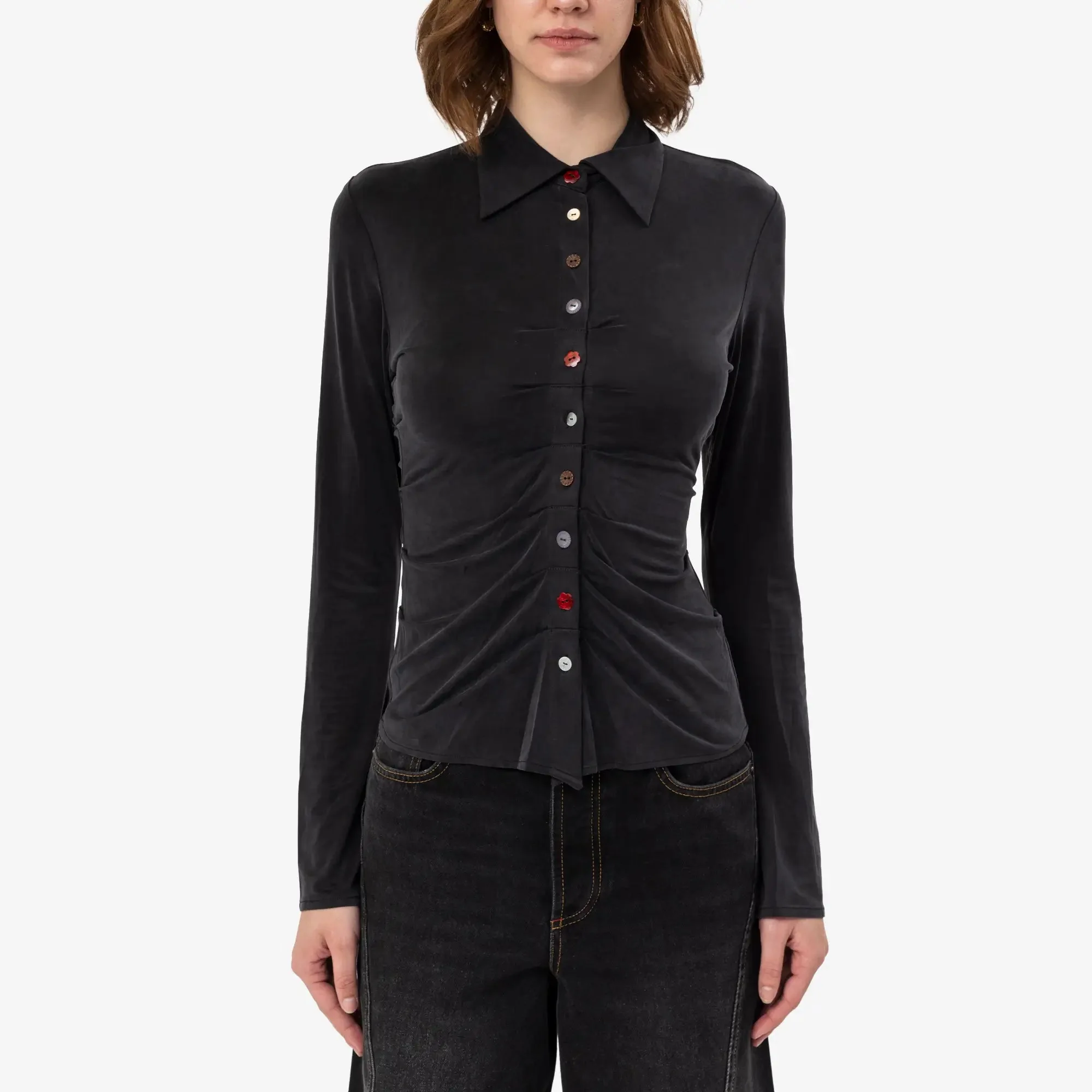 Womens Simone Cupro Shirt