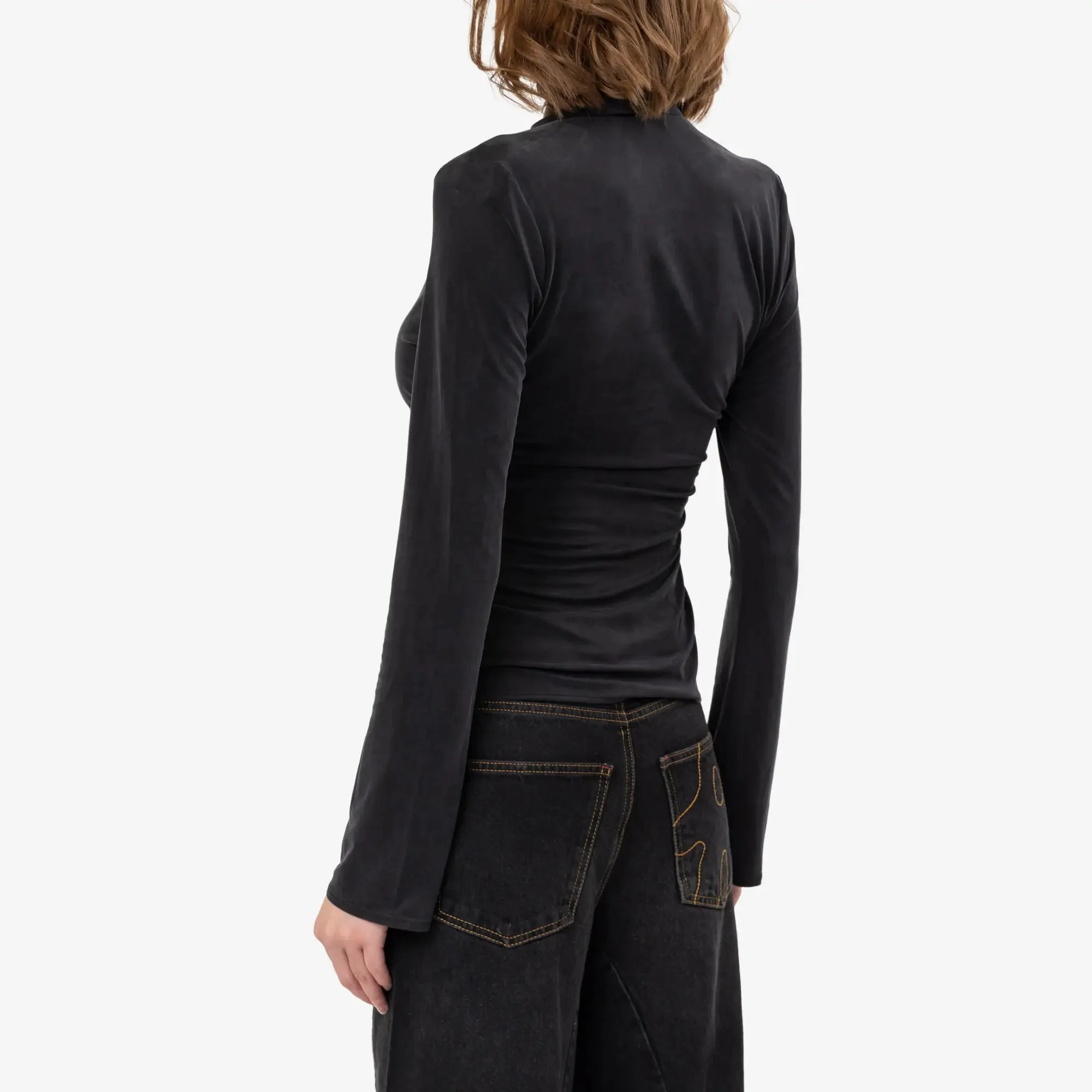 Womens Simone Cupro Shirt - Image 4