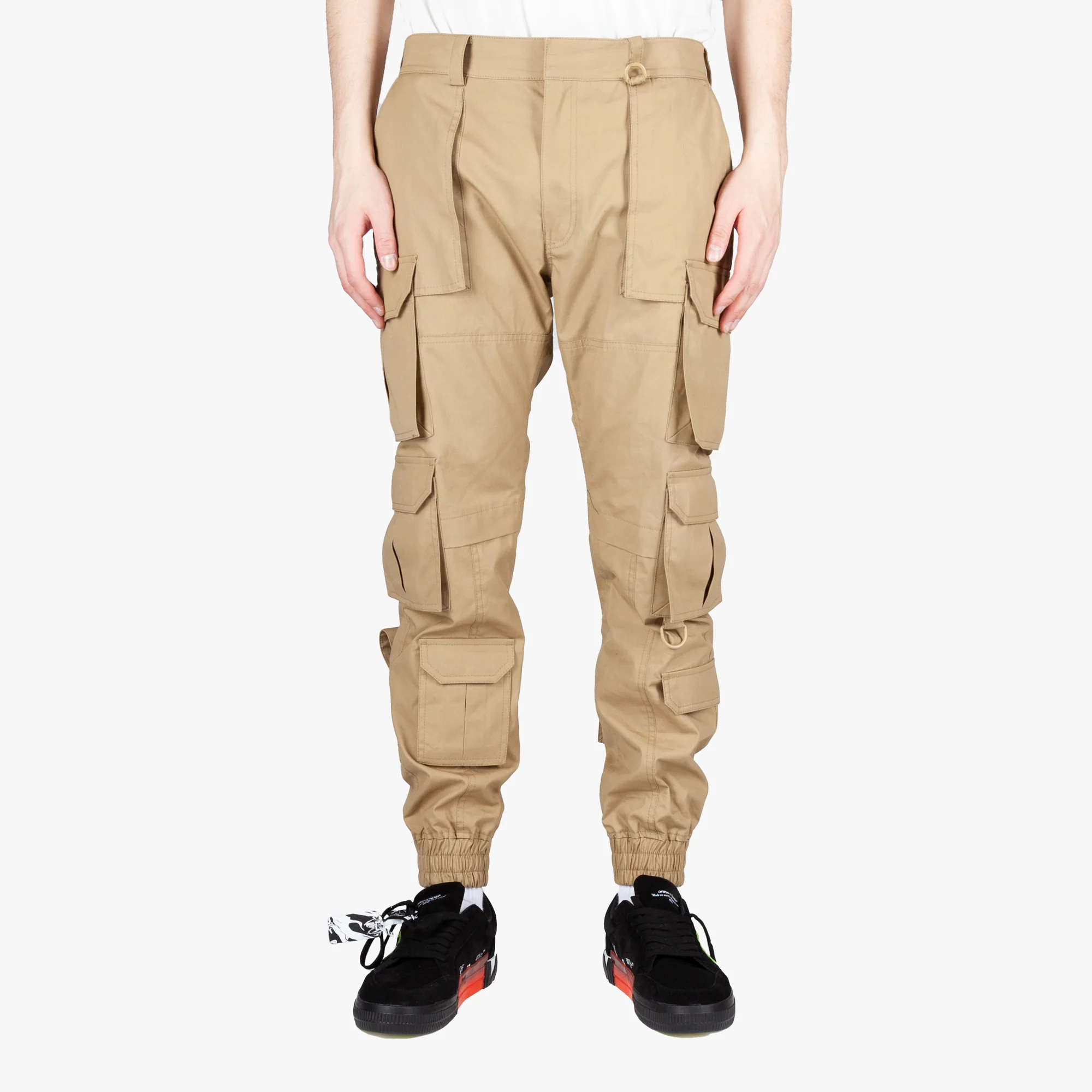 Beige Multicargo Pants