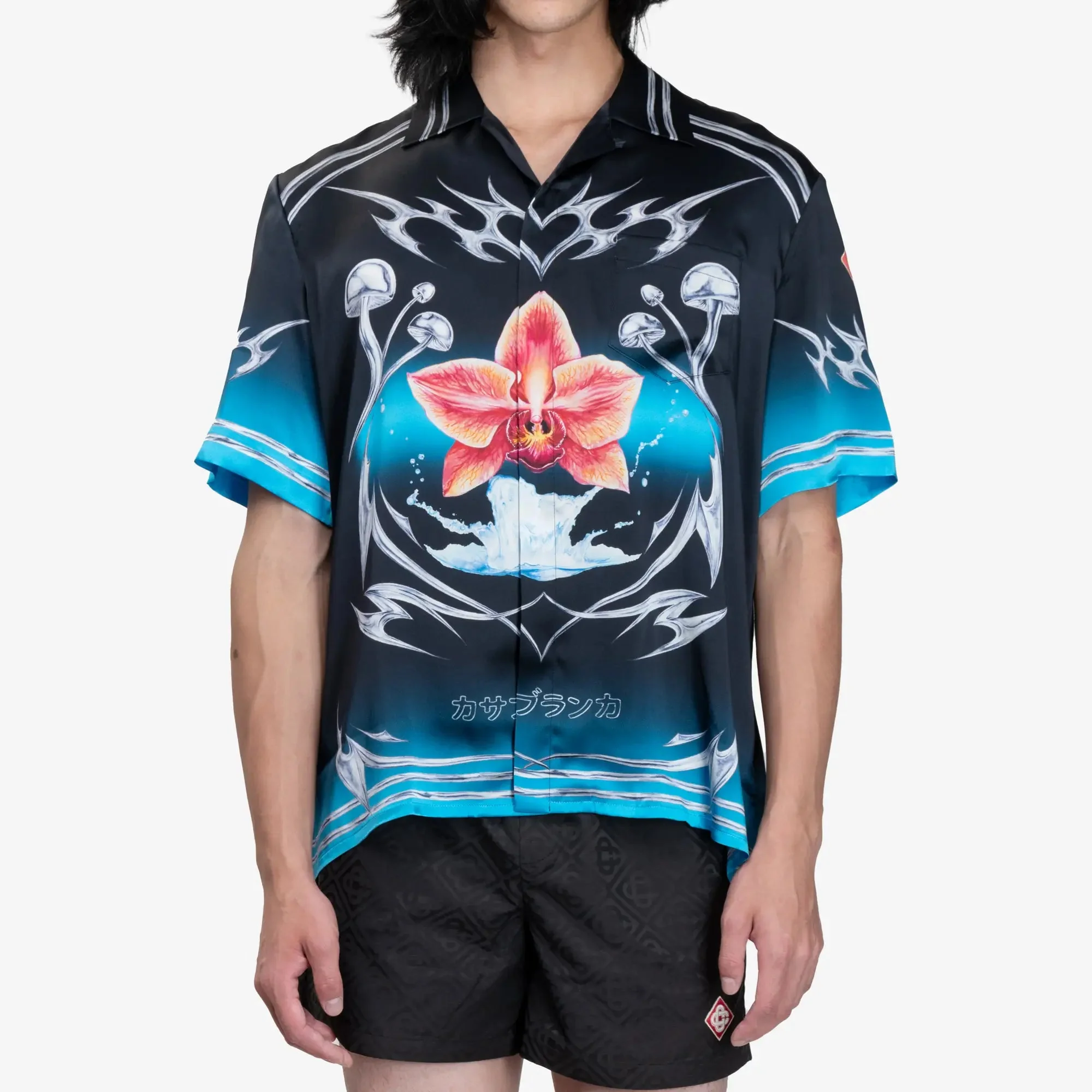 Blades Cuban Collar SS Shirt