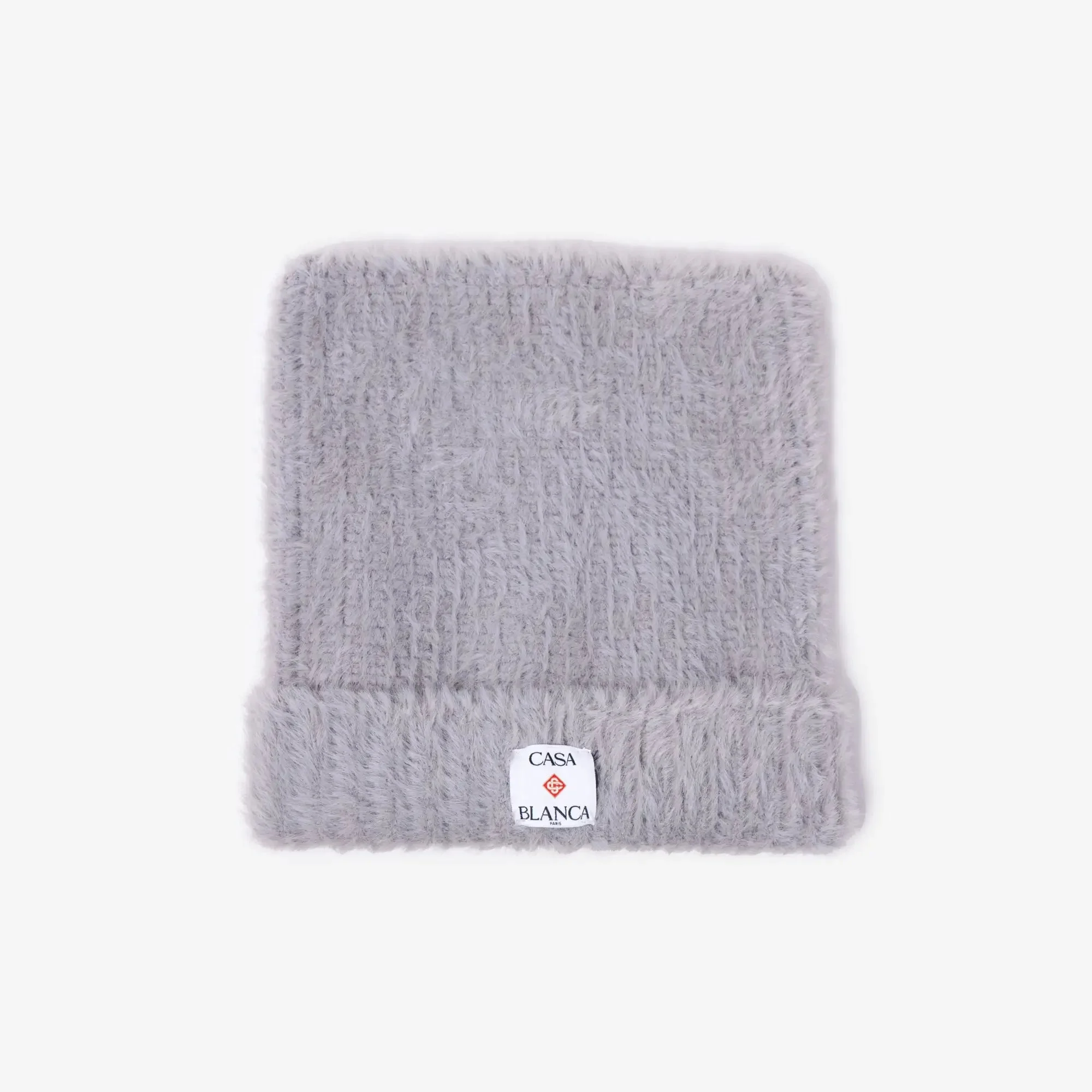 Fluffy Nylon Square Beanie