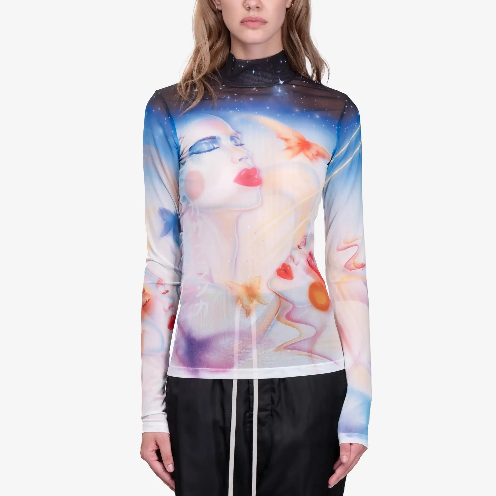 Womens Galactic Connection Mesh Top