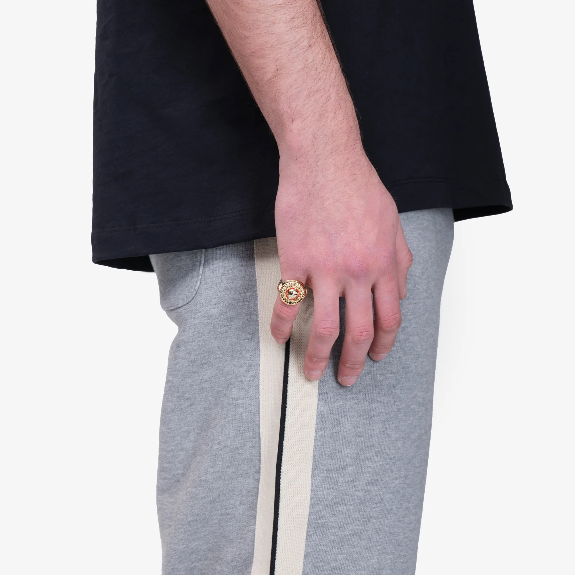 Gold Plated Sports Medallion Ring - Image 2