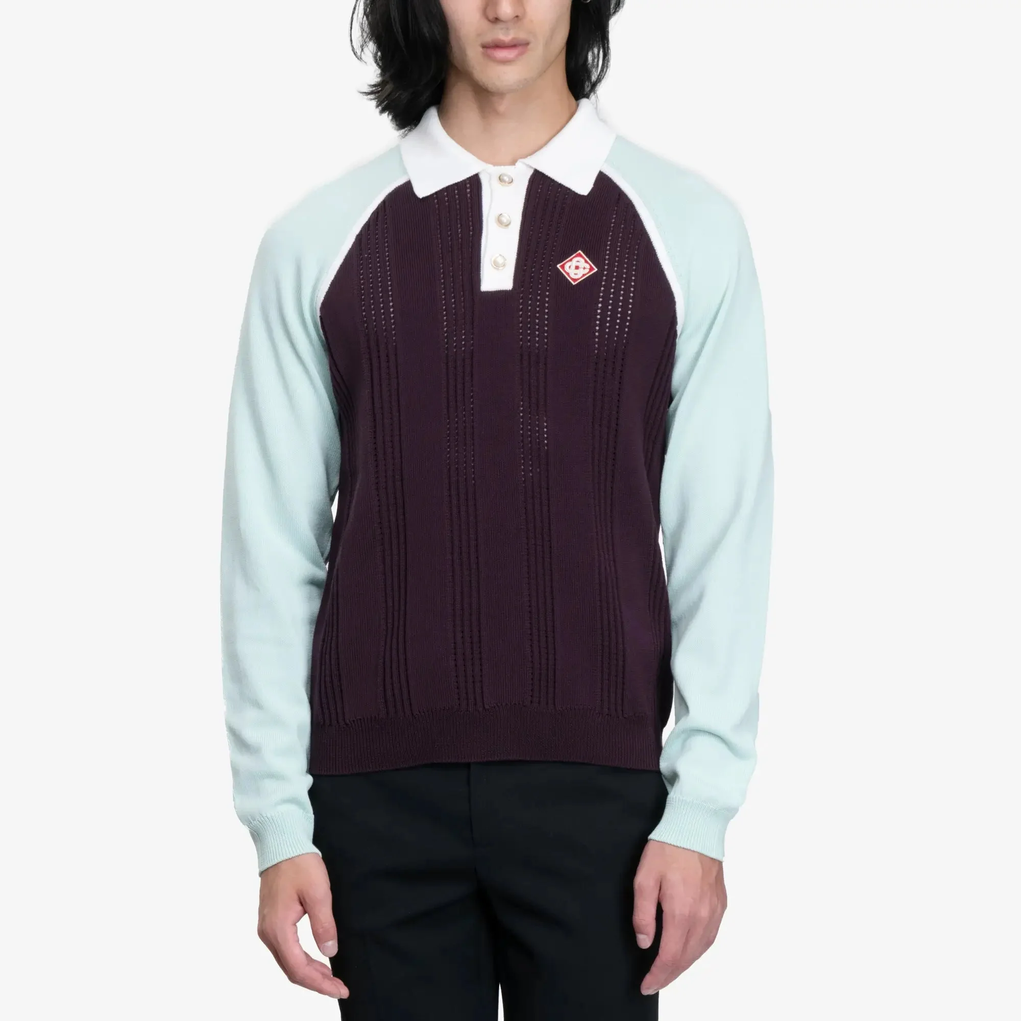 Sporty Long Sleeve Polo