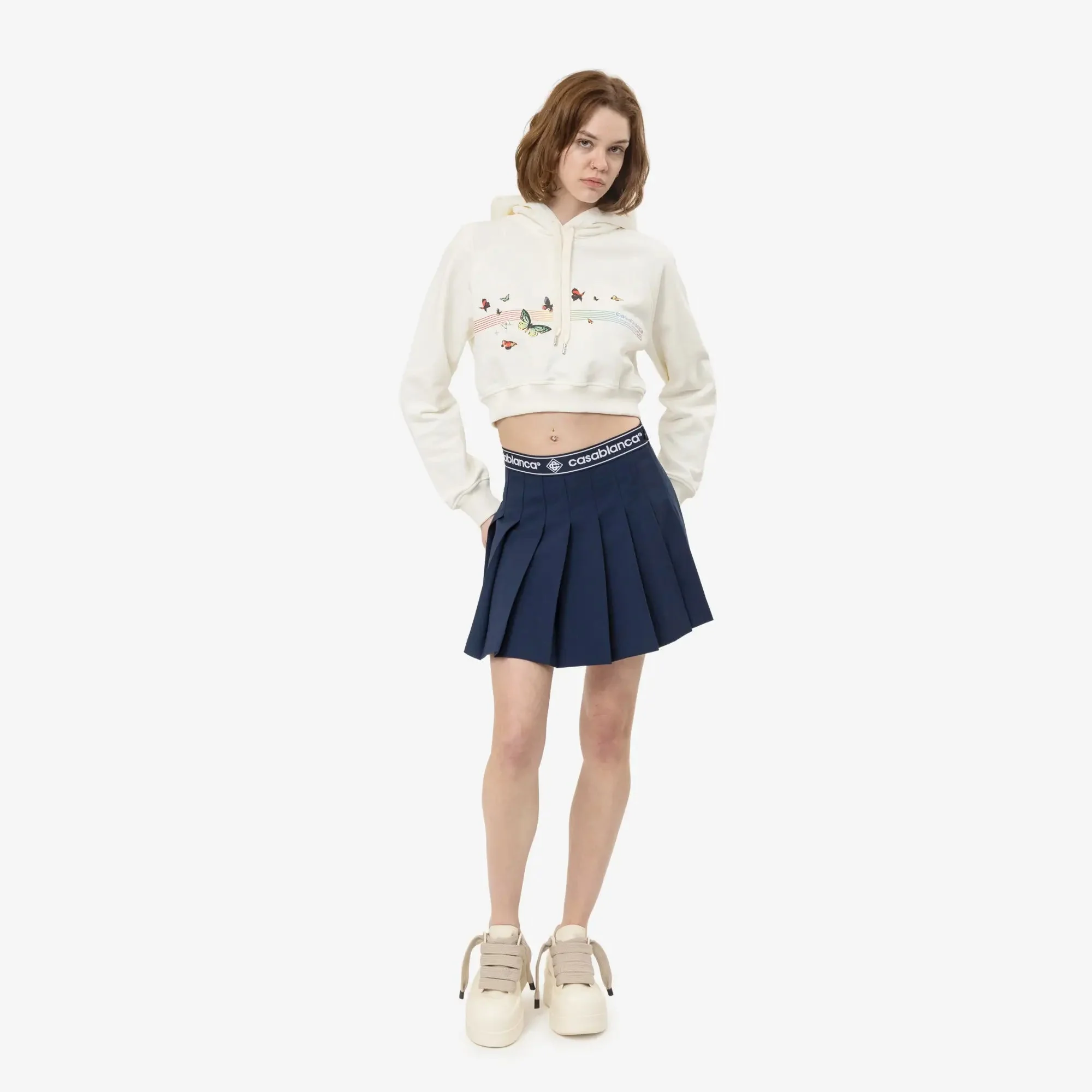 Womens Butterfly Cropped Hoody - Image 2
