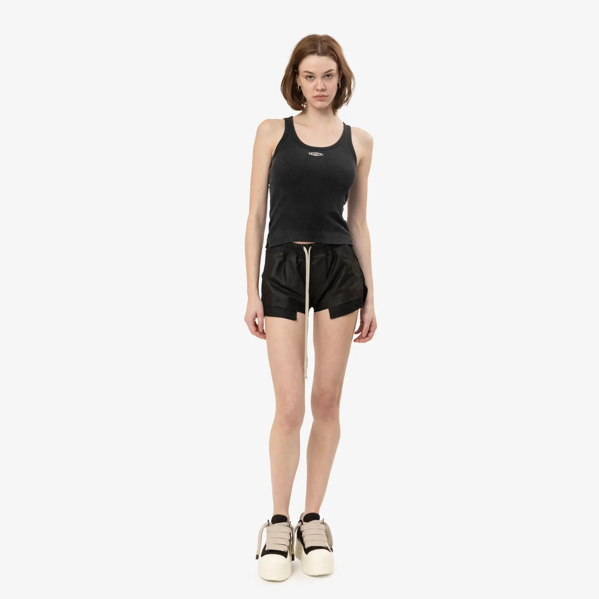 Womens Faded Ribbed Tank Top - Image 2