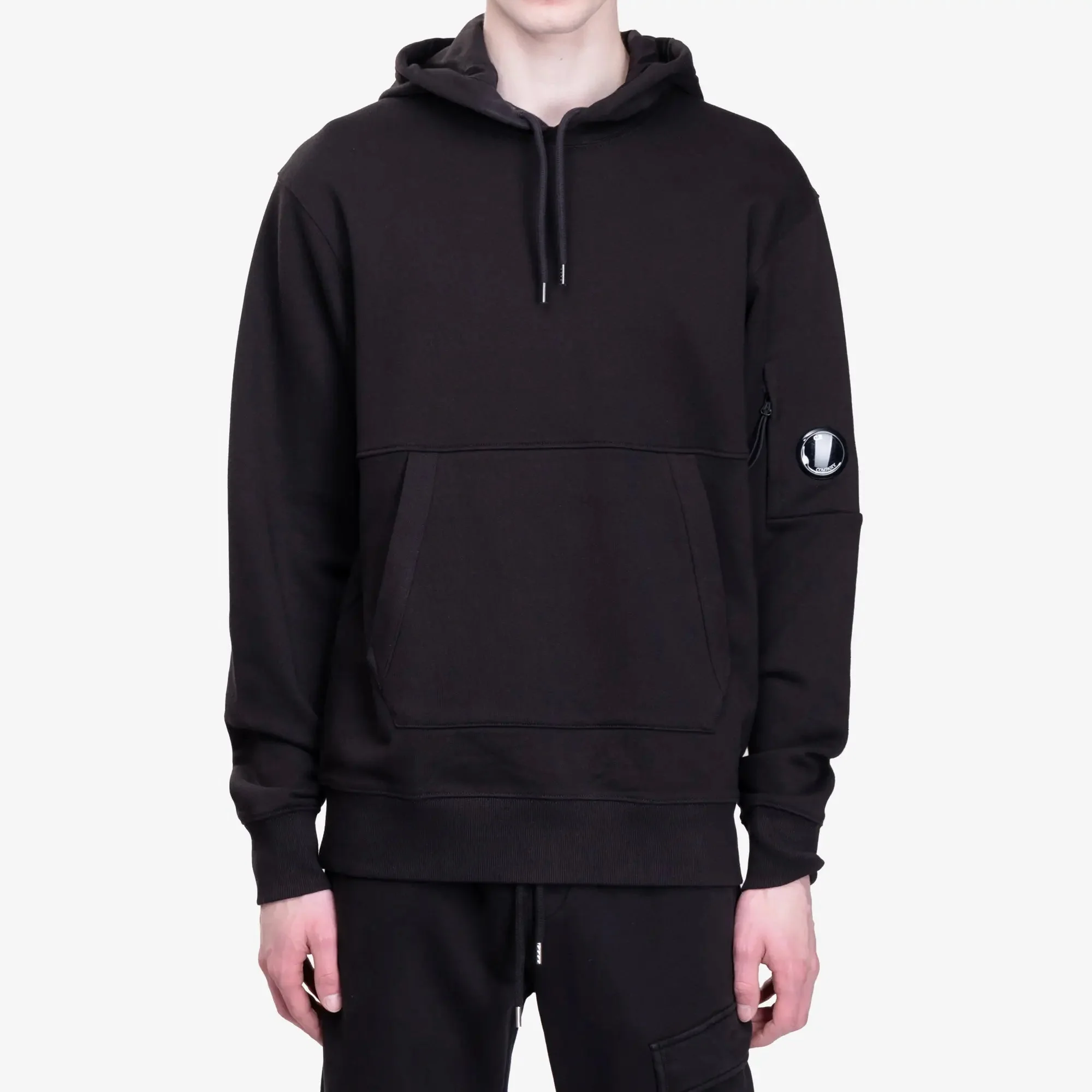 Diagonal Raised Fleece Hoody