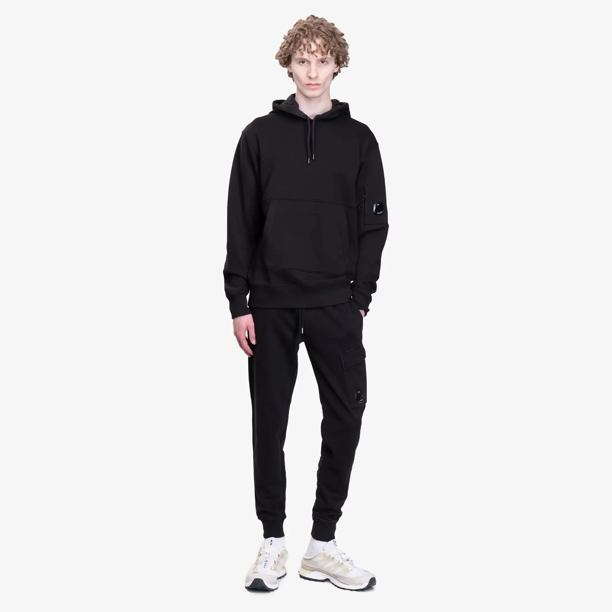 Diagonal Raised Fleece Hoody - Image 2