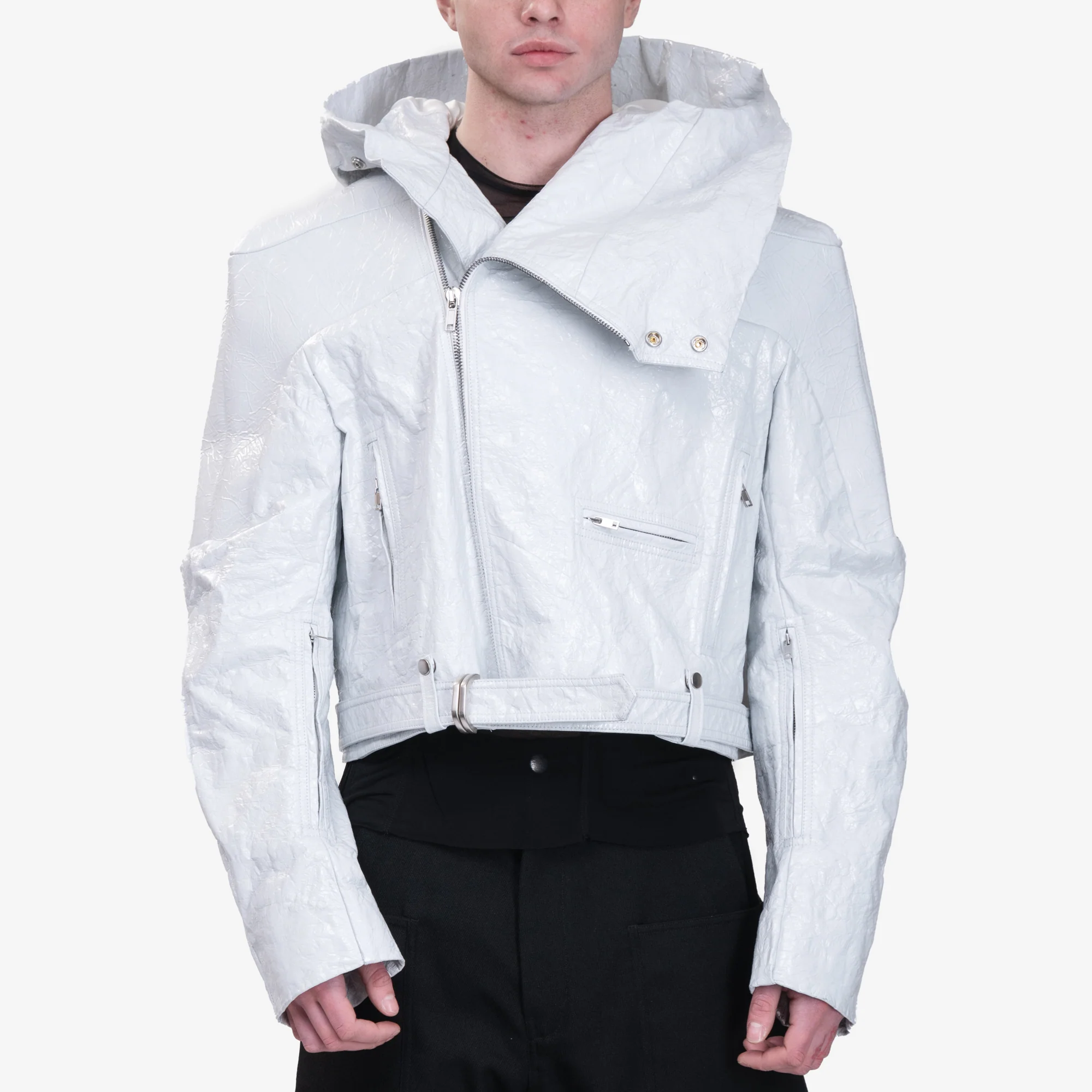 Cropped Hooded Stooges Runway Jacket