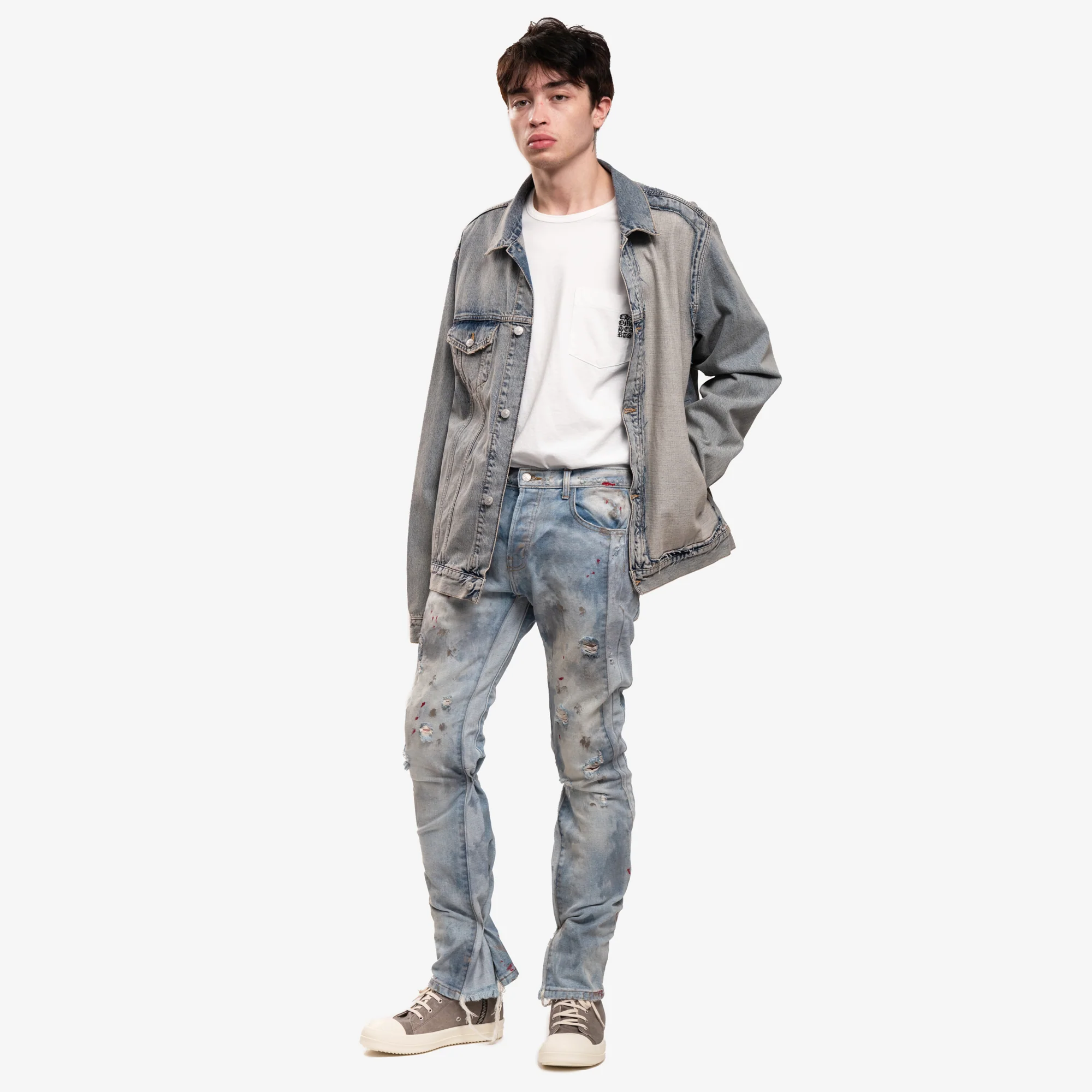 Cut Out Jean Jacket - Image 2