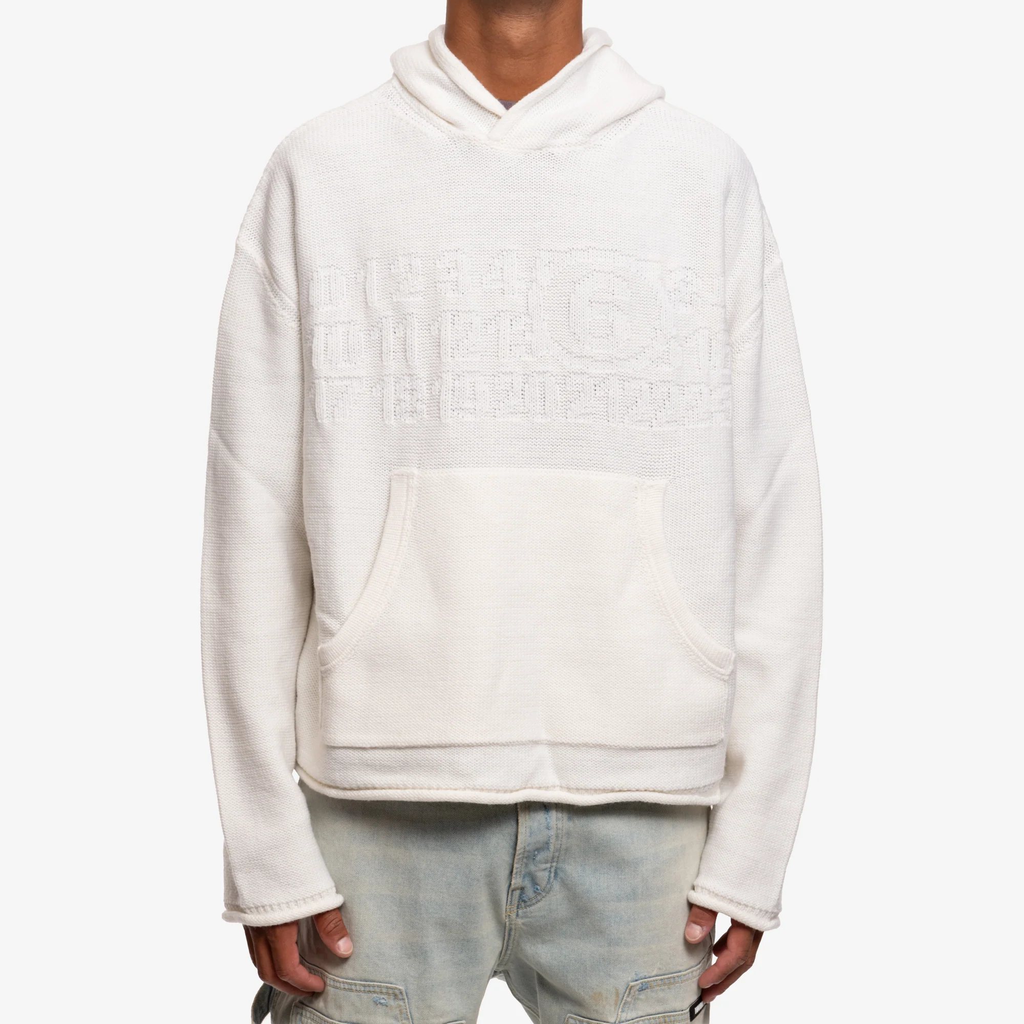 Debossed Knit Hoody