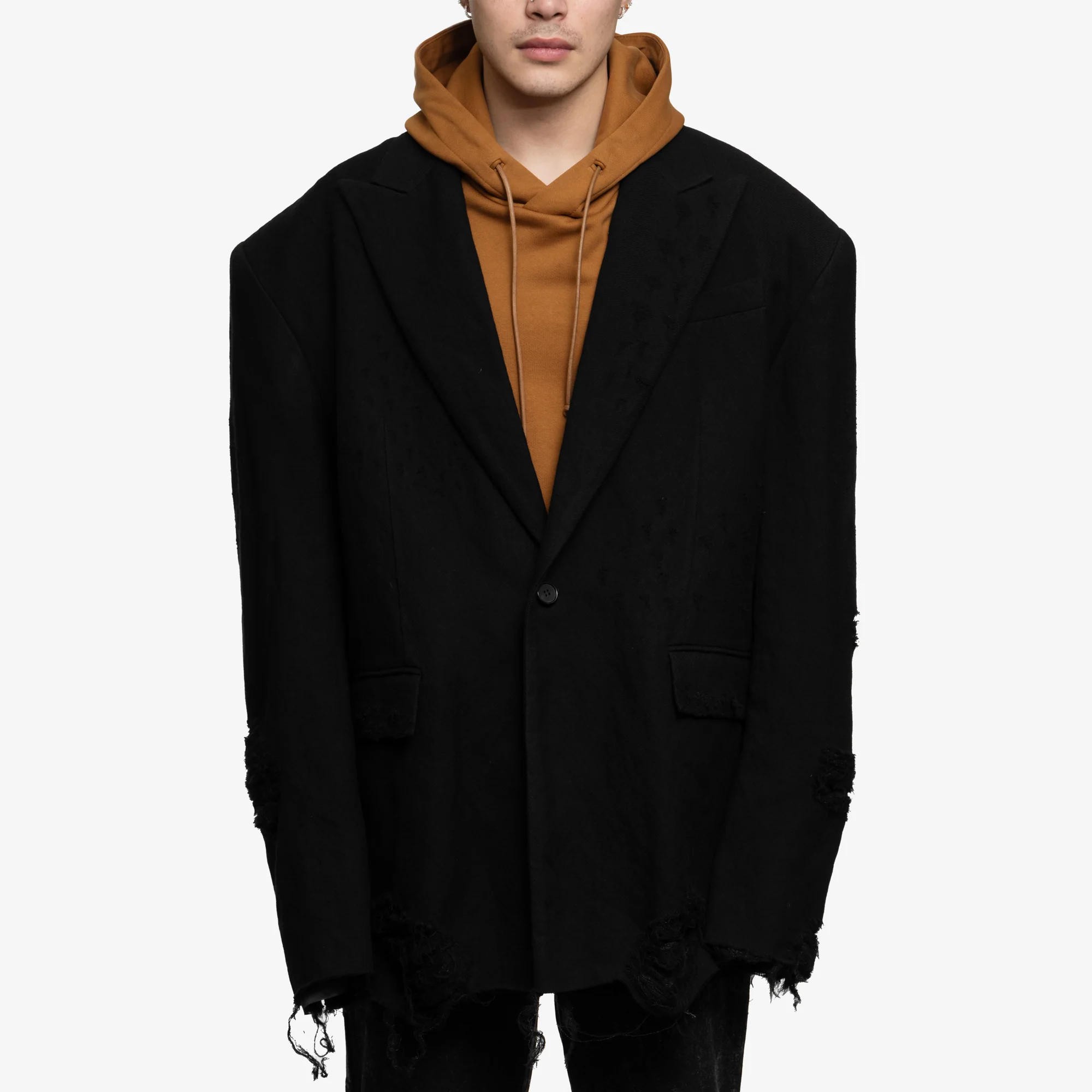 Distressed Wool Jacket