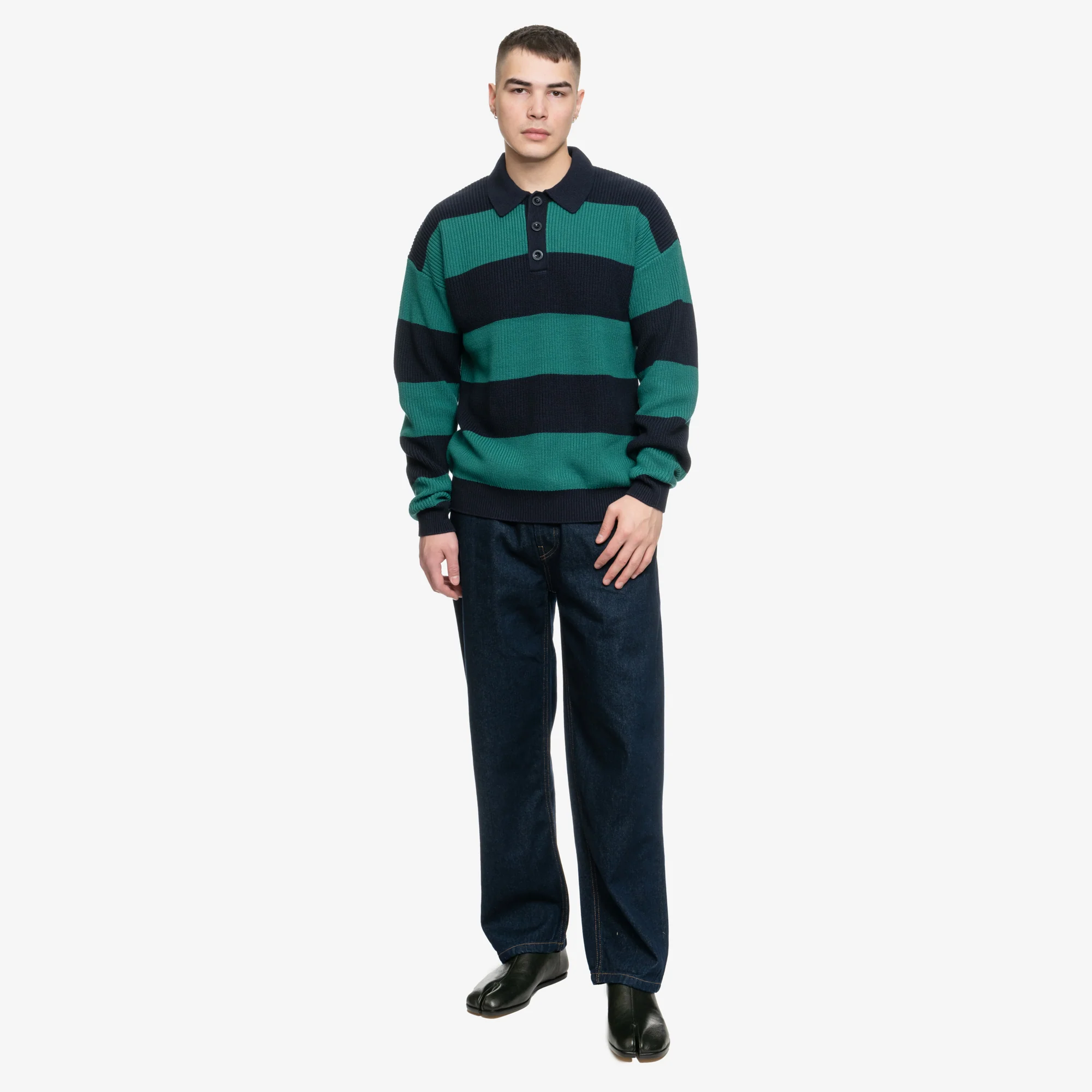 Le Polo Piqué Rayé - Image 2