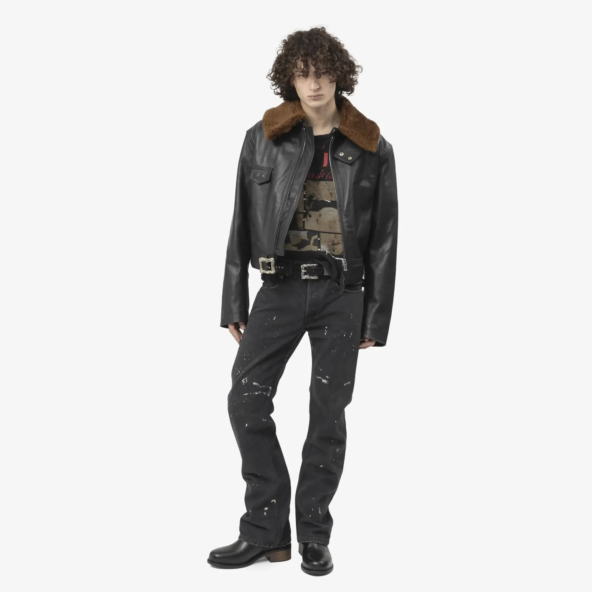 Hot Rod Shearling Collar Jacket - Image 2