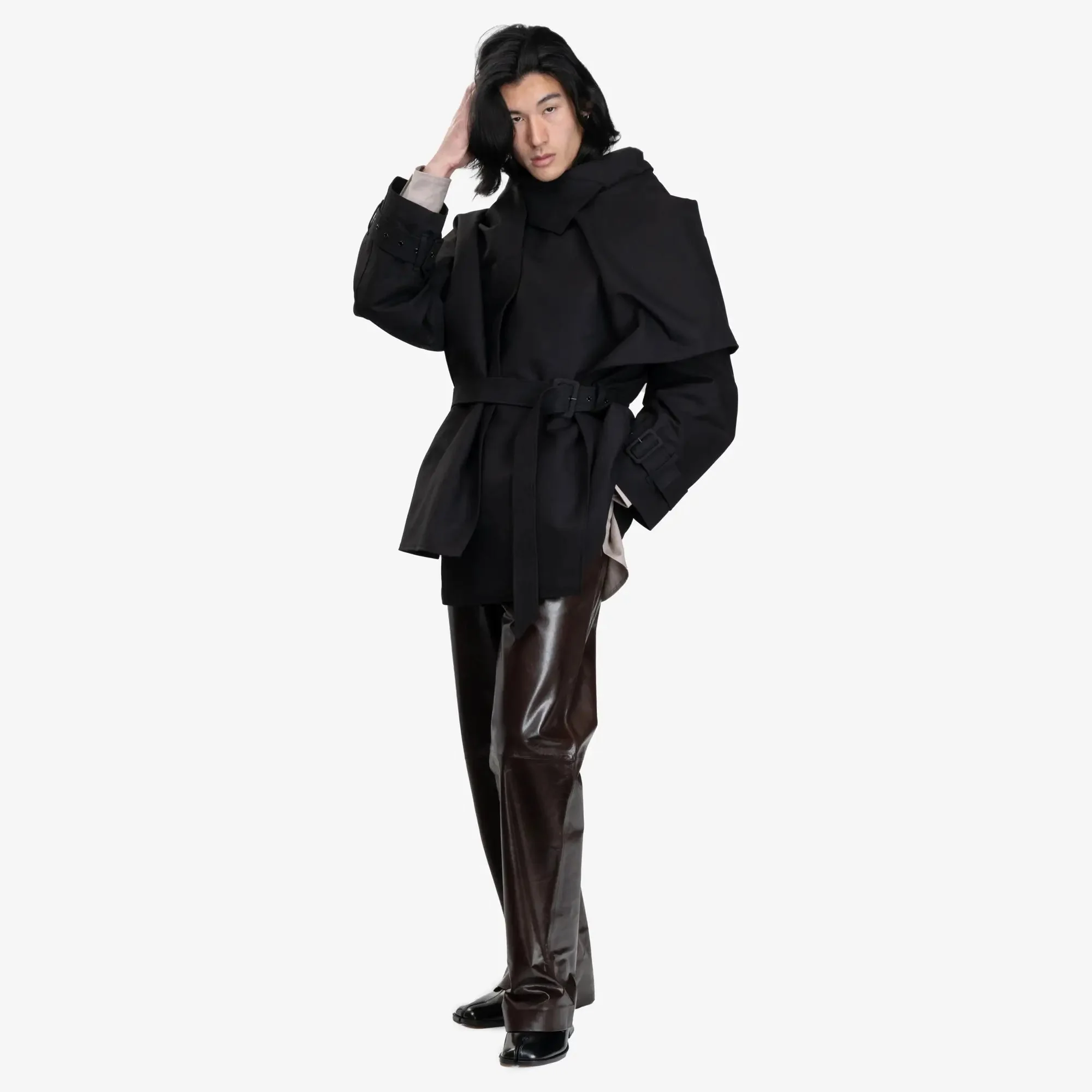Unisex Mini Scarf Coat - Image 2