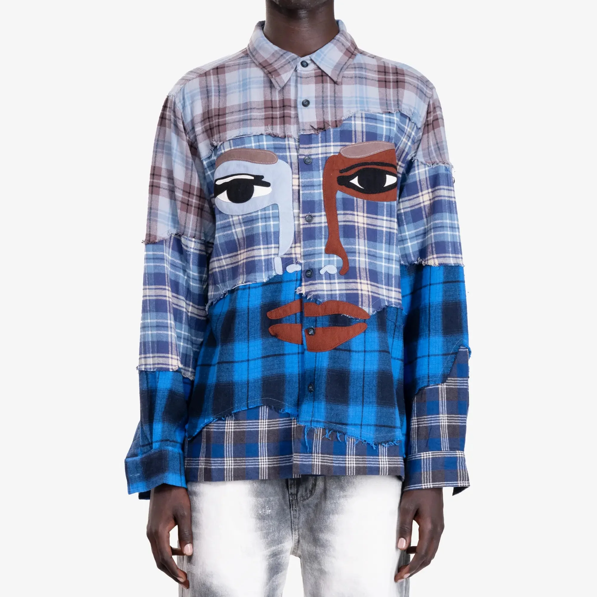 Face Patchworked Flannel