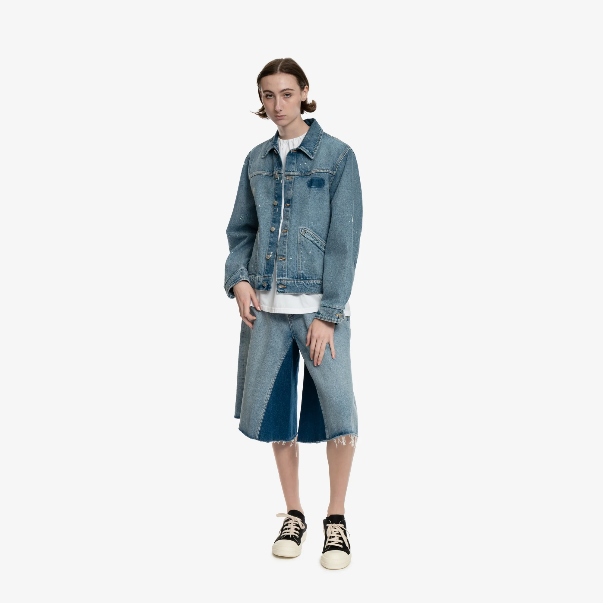 Gathered Collar T-Shirt - Image 5