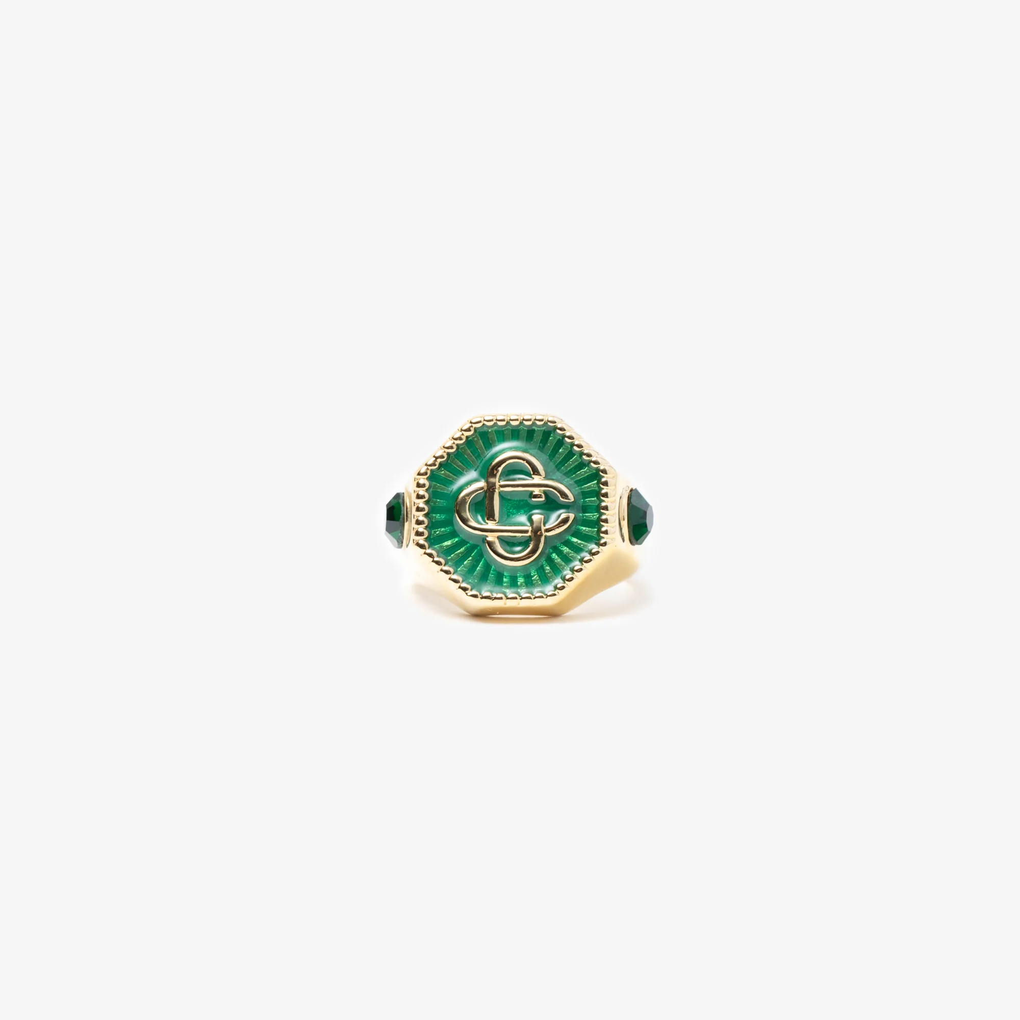 Gold Plated Monogram Ring