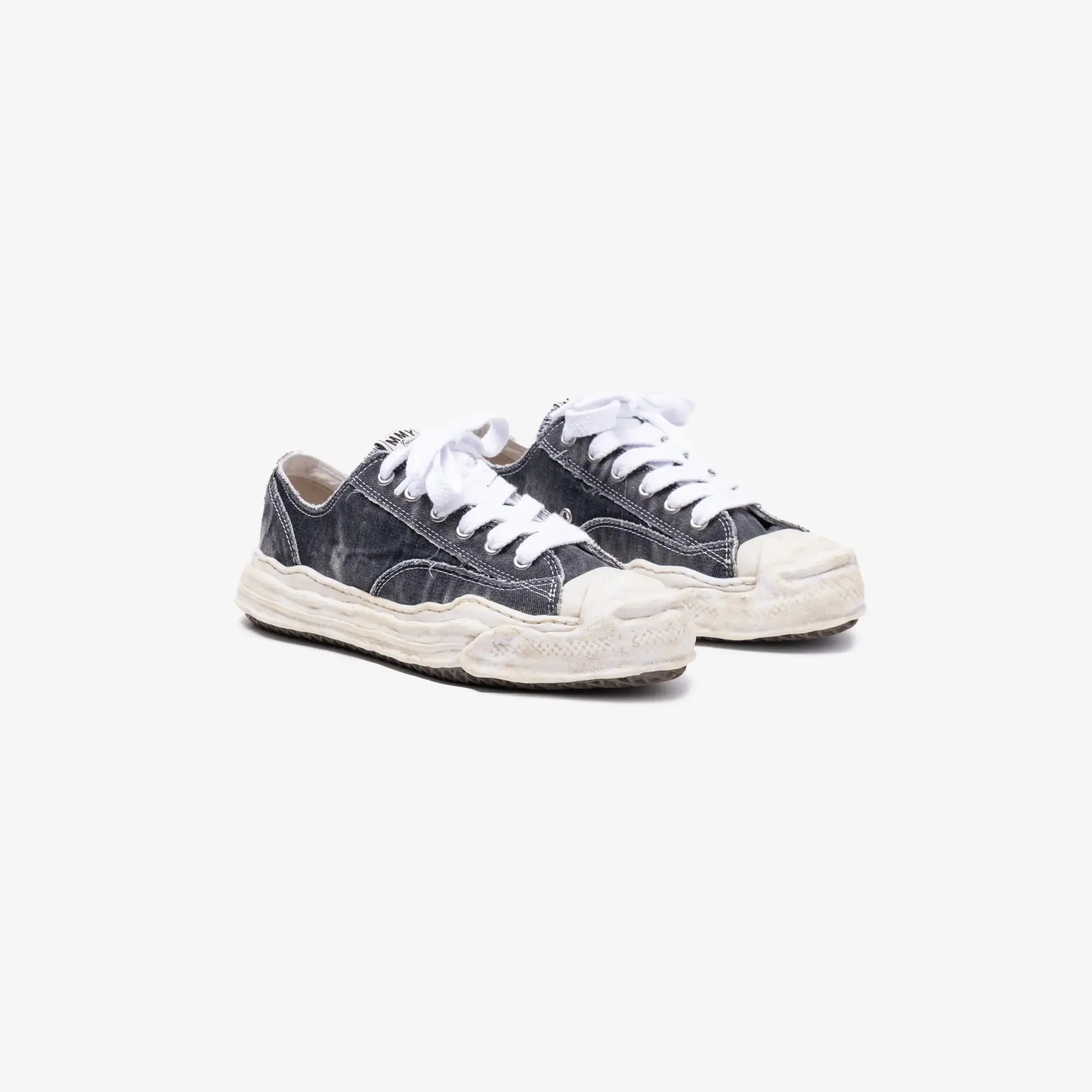 Hank Bleached Canvas Low-Top Sneakers