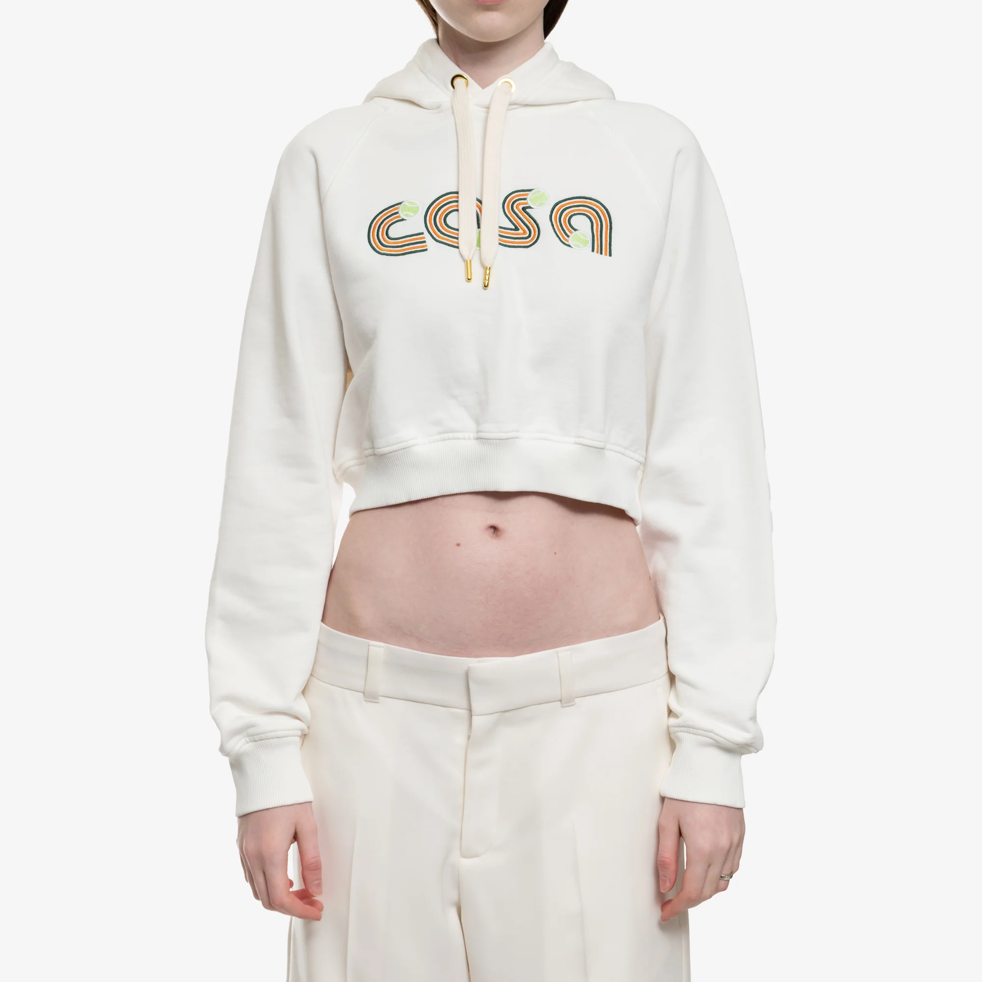 Womens Jeu de Tennis Cropped Hoody