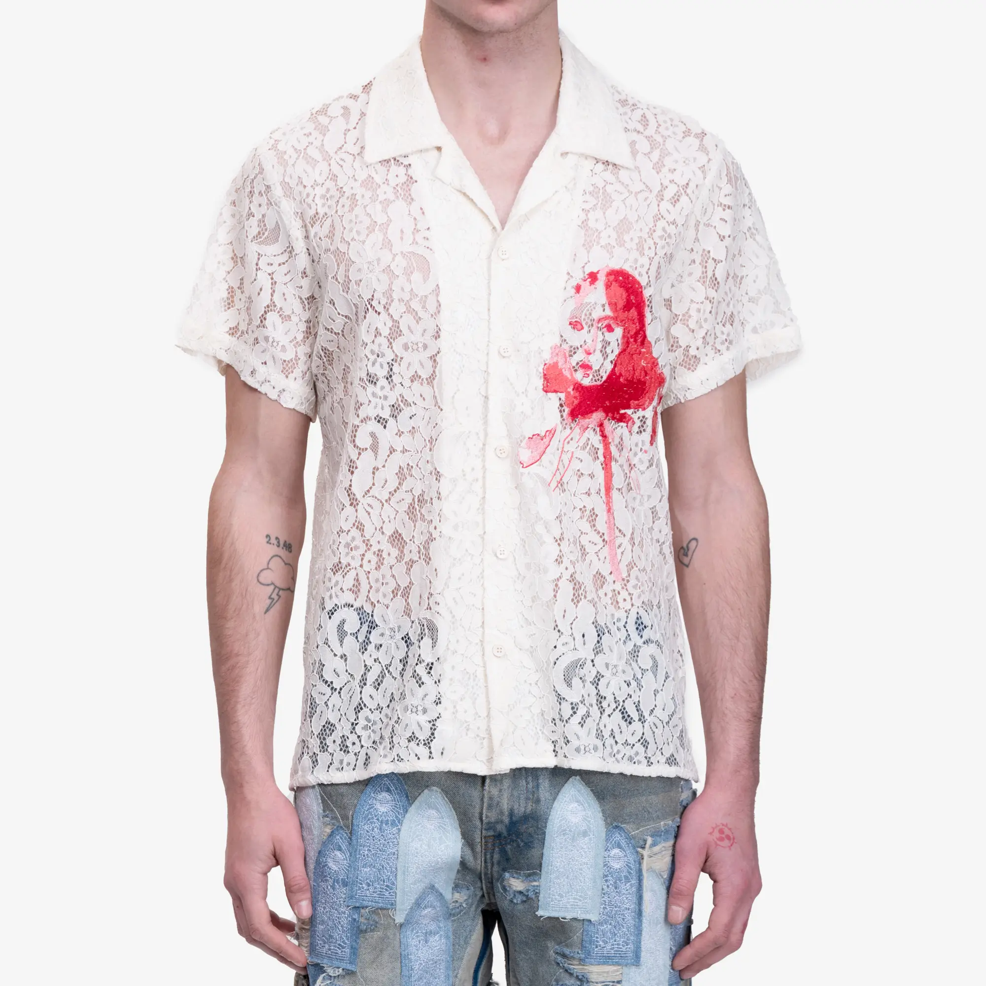 Lace Girl Painting Shirt