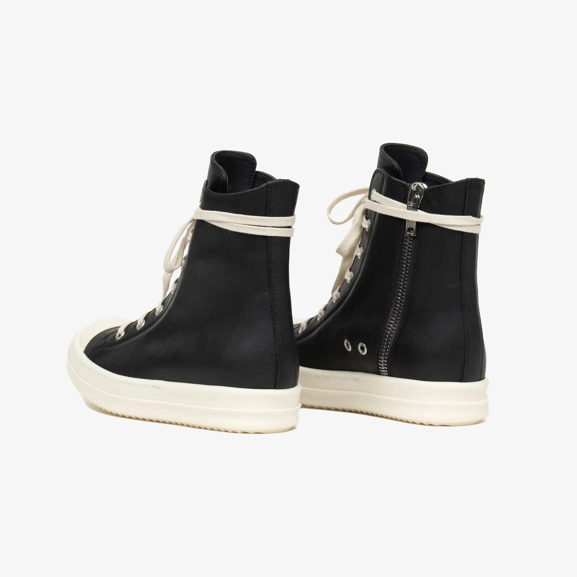 High-Top Leather Sneakers - Image 2