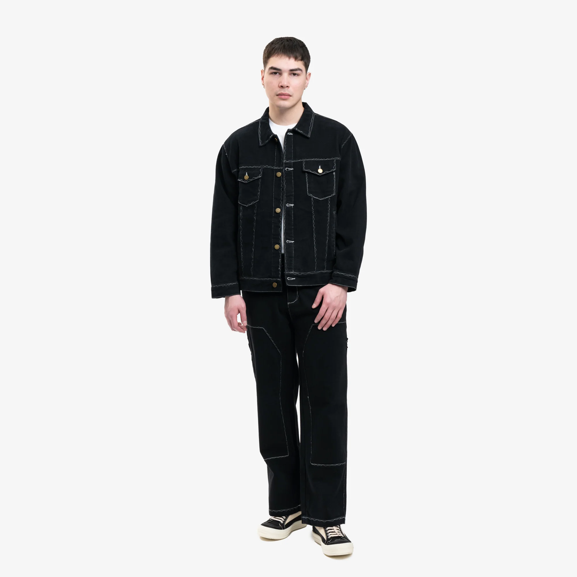 Messy Stitched Work Jacket - Image 2