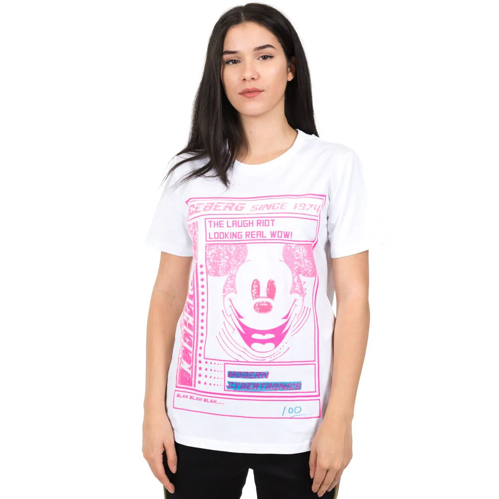 Mickey Face Sequins Tee