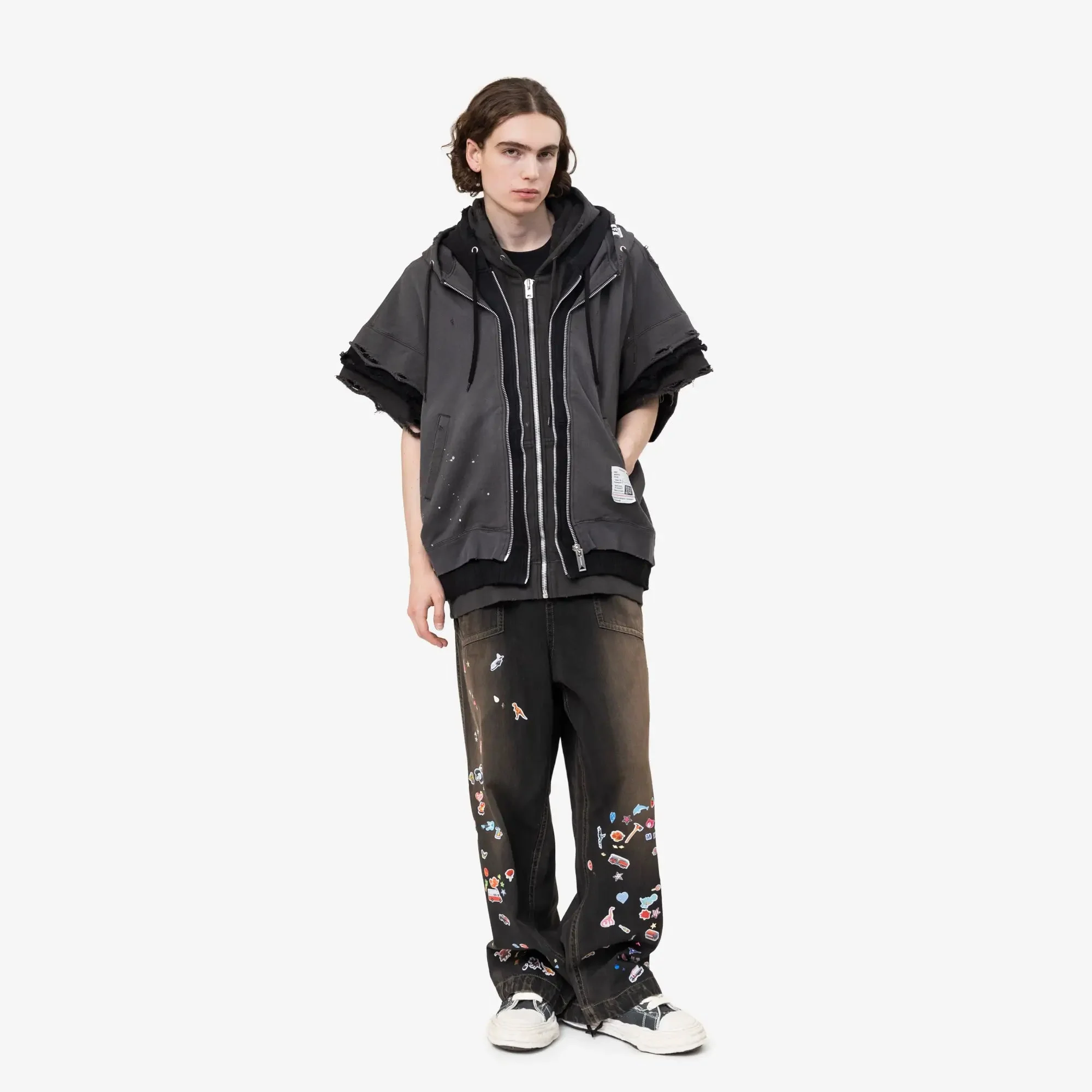Triple Layered Sleeveless Hoody - Image 2
