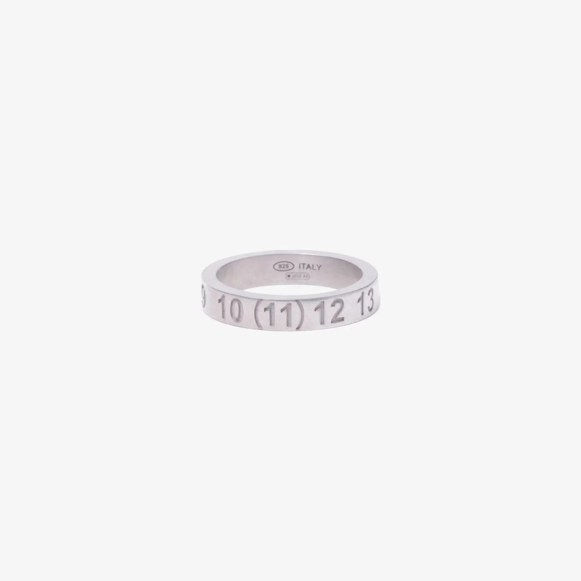 Numeric Silver 4mm Ring