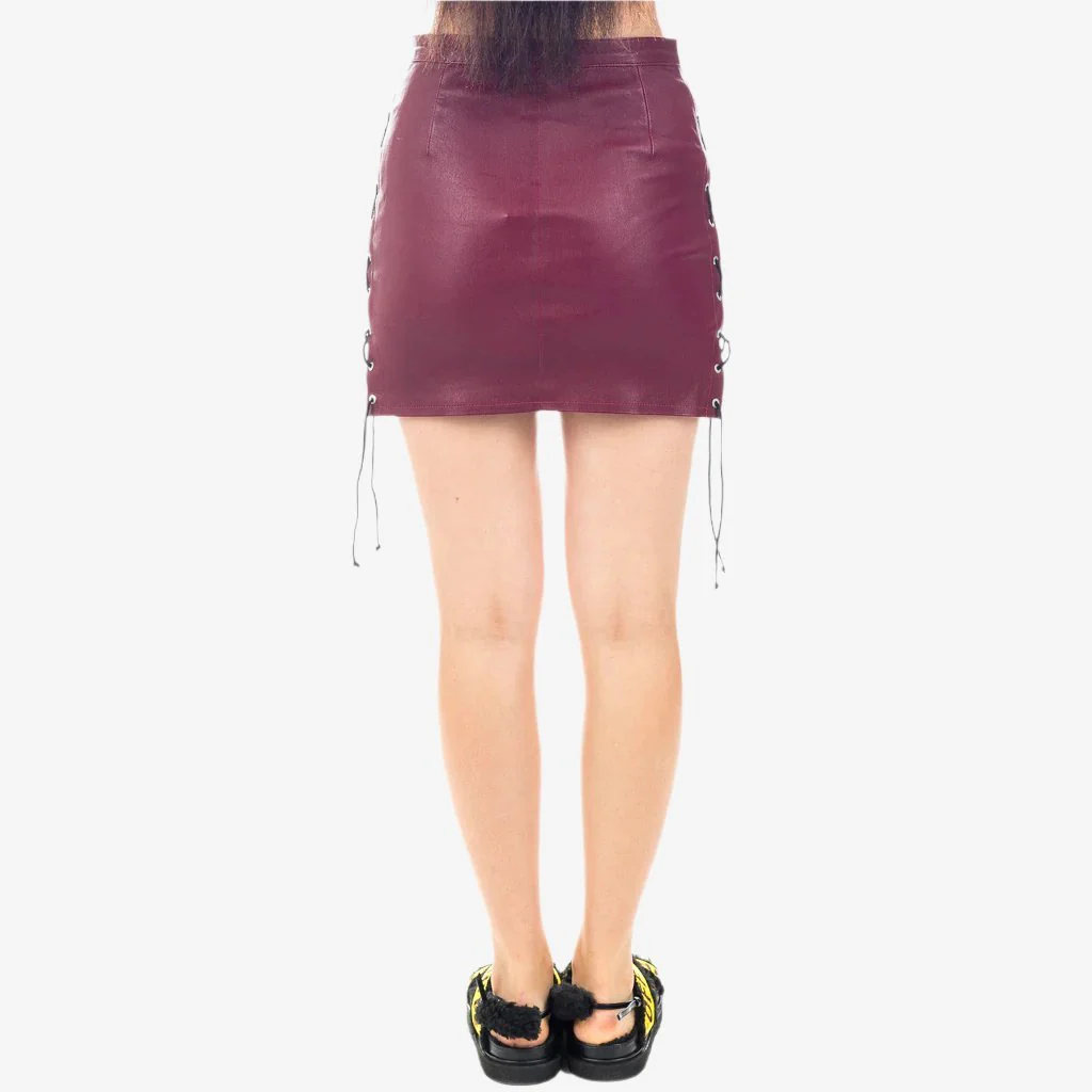 Womens Plonge Side Lace Up Skirt - Image 2
