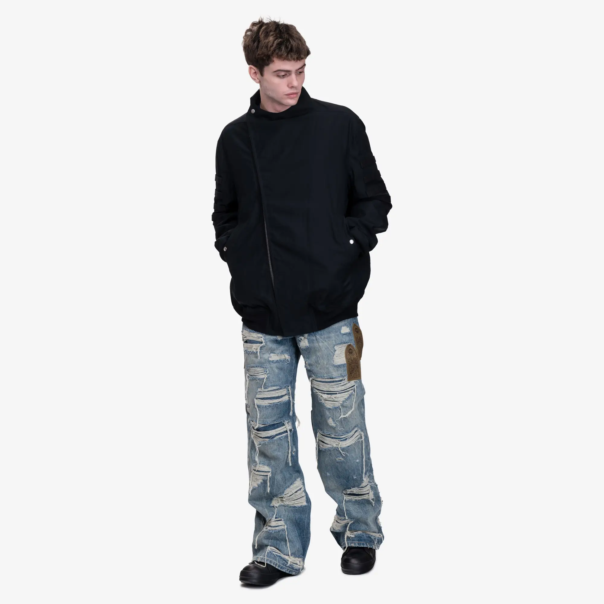 Side Patch Relaxation Jeans - Image 2