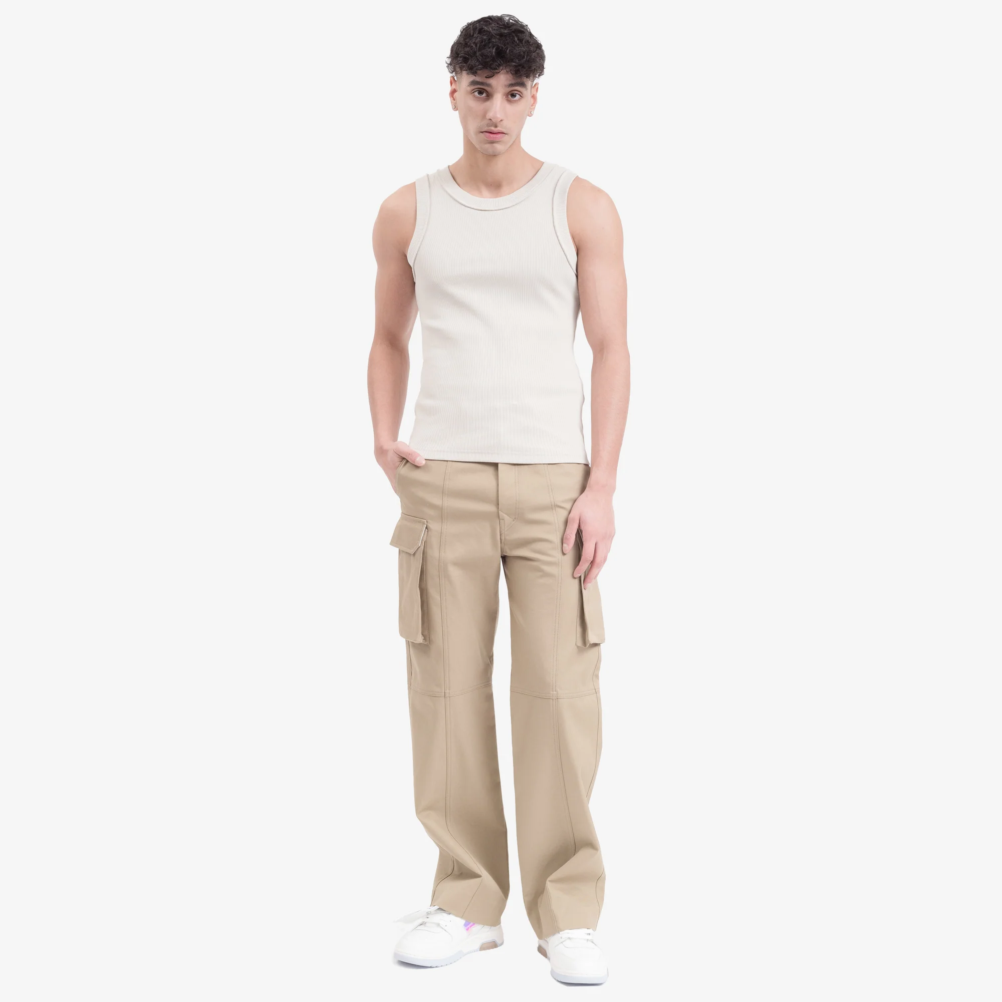 Stitch Detail Flap Pocket Trousers - Image 2