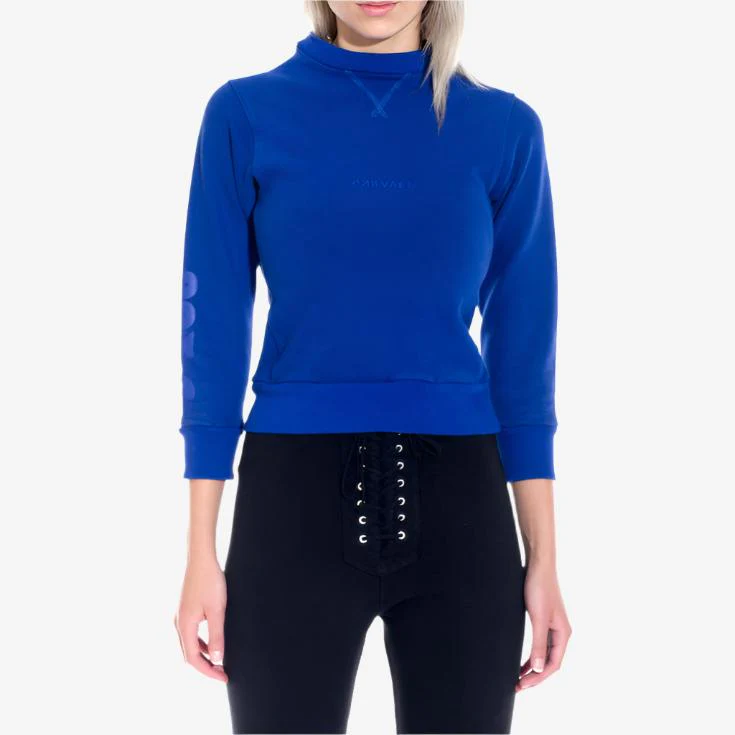 Womens Terry Shrunken Sweater