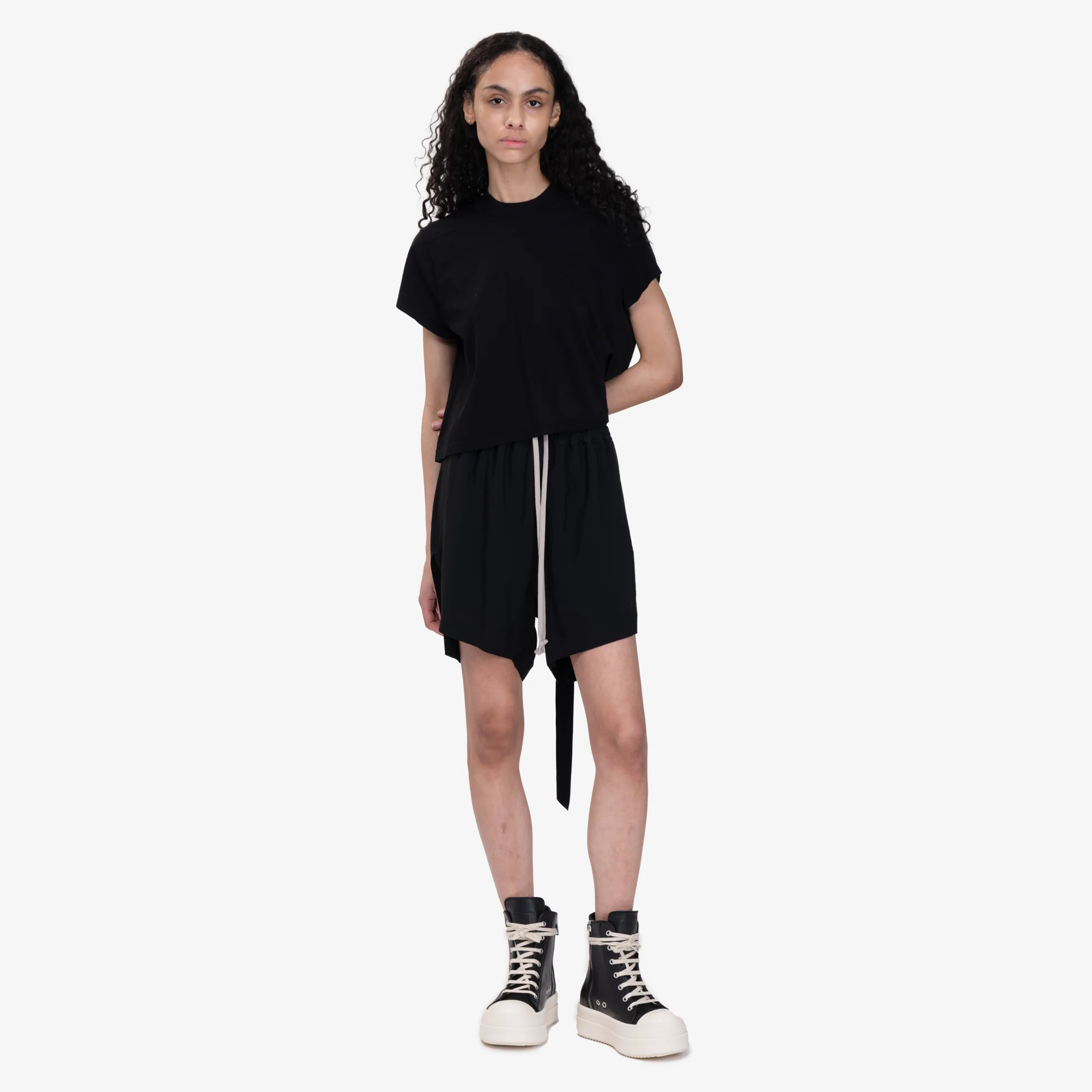 Womens Cropped Small Level T-Shirt - Image 2