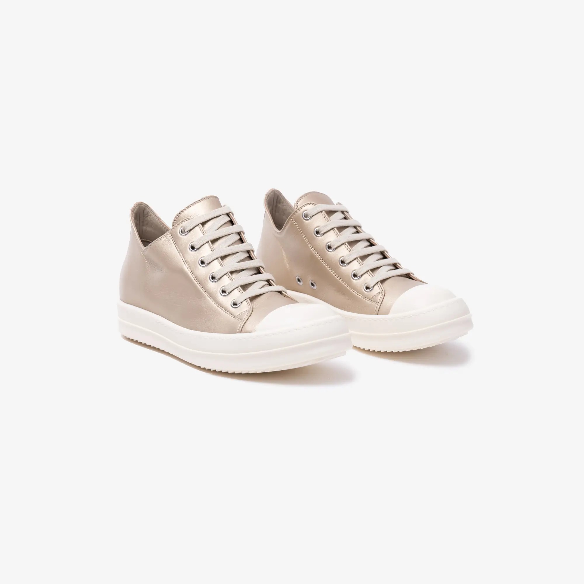 Womens Low-Top Leather Sneakers